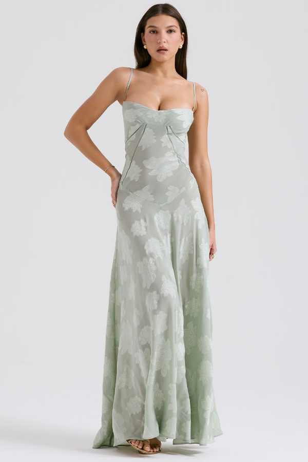 Phoebe lace back maxi dress