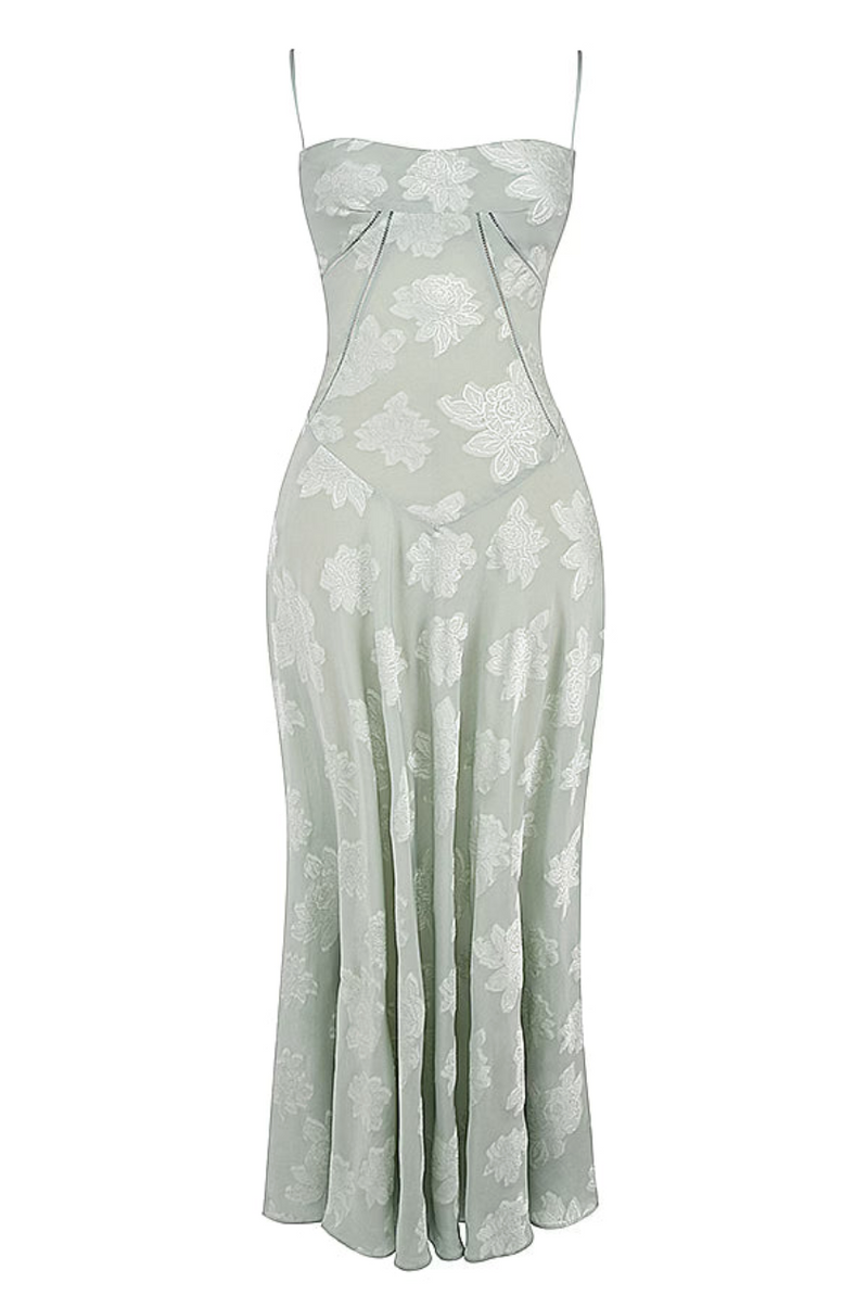 Phoebe lace back maxi dress