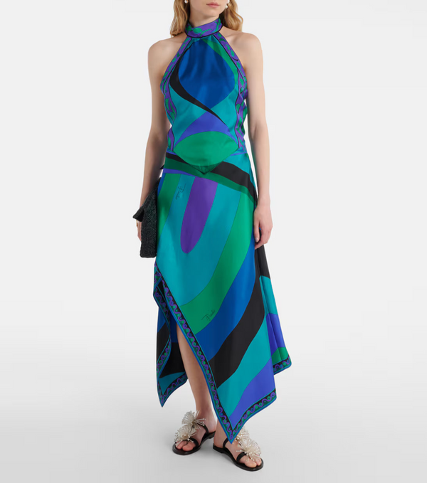 Iris asymmetric silk set