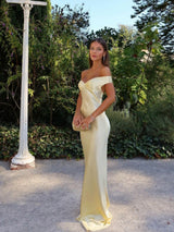 Emory Satin Backless Maxi Dress