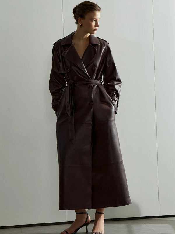 Leather Trench Coat