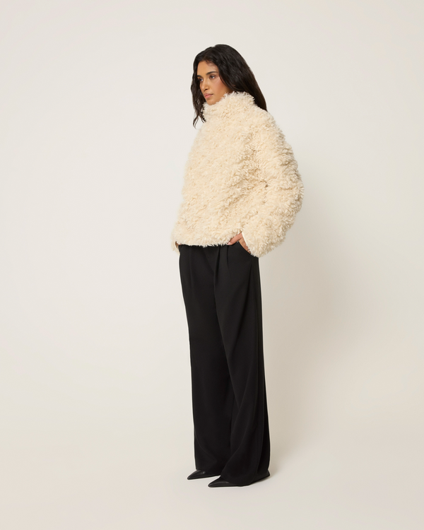 Shaggy Faux Fur Pullover