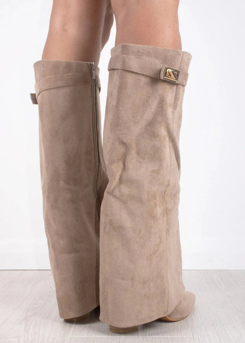 Amara Suede Knee High Boots