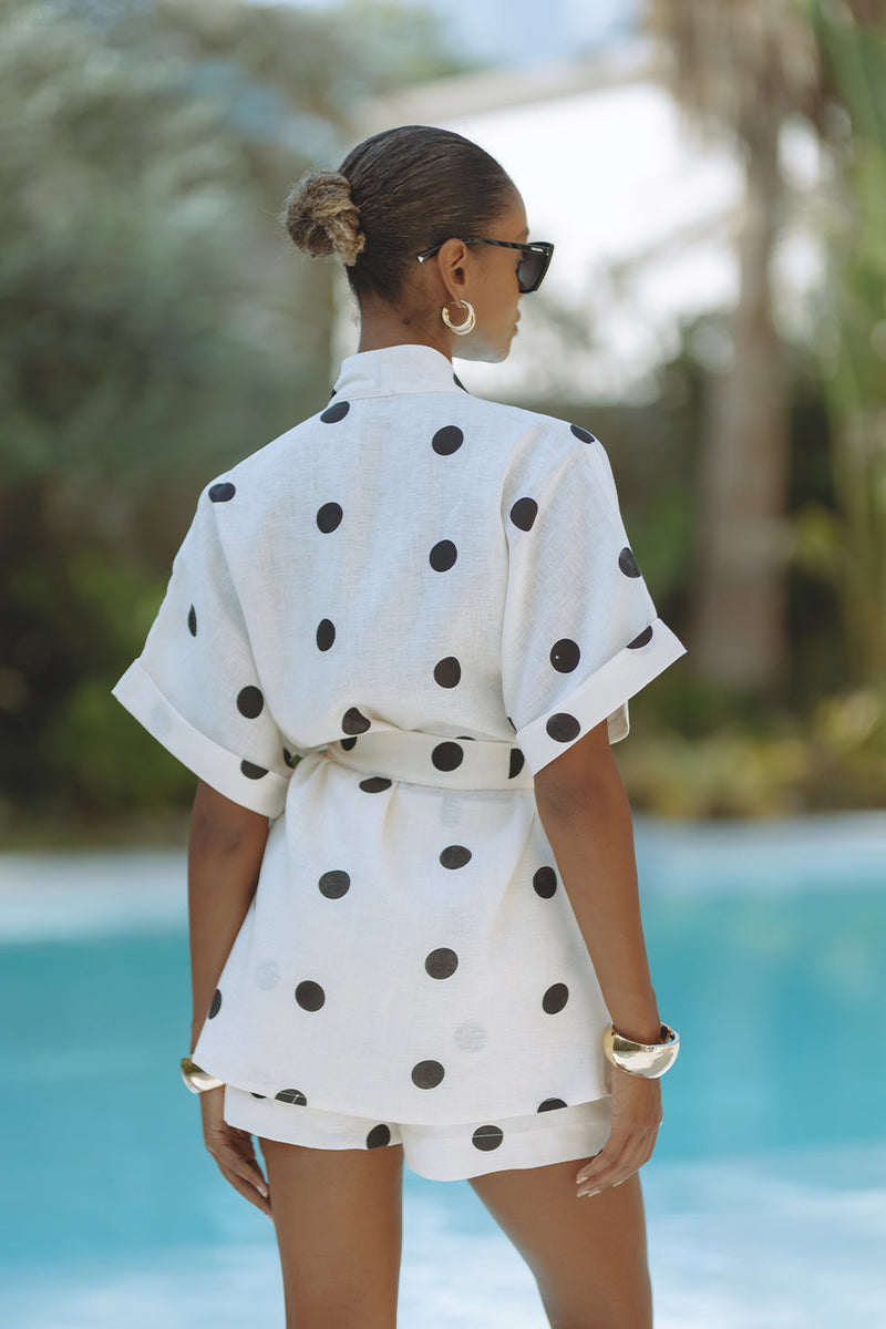 GRACIE LINEN SET - POLKA