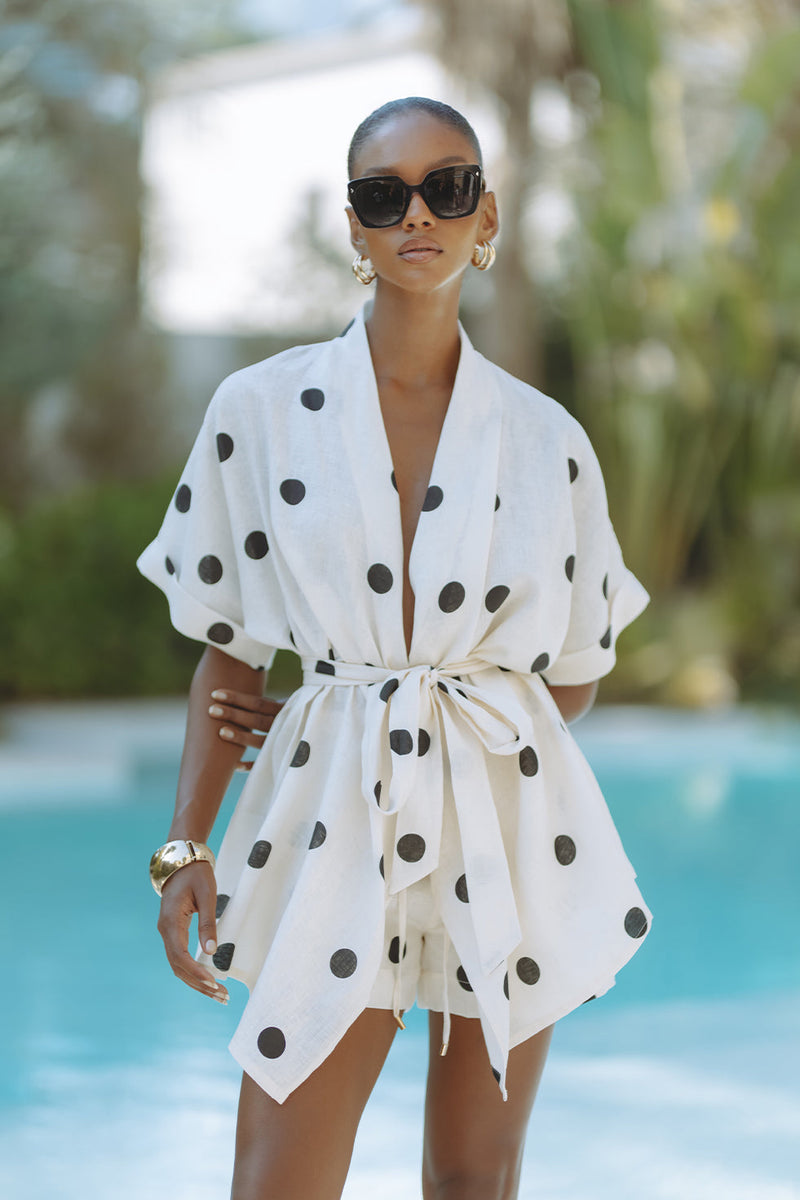 GRACIE LINEN SET - POLKA