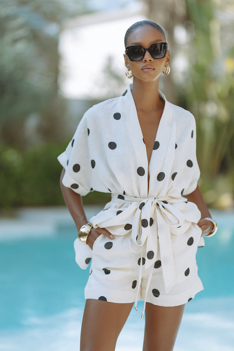 GRACIE LINEN SET - POLKA