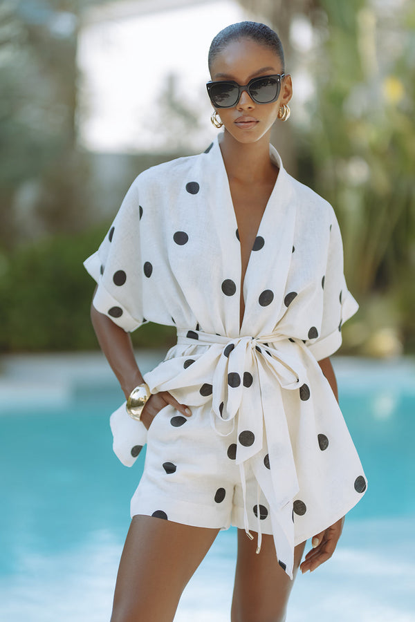GRACIE LINEN SET - POLKA