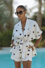 GRACIE LINEN SET - POLKA