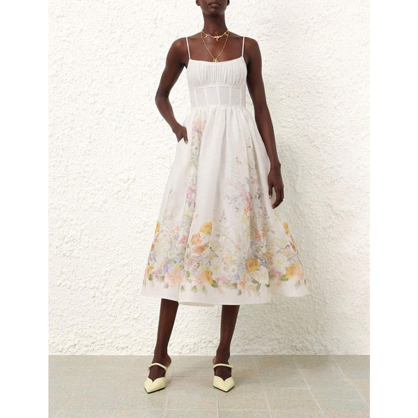 Diana Ruched Midi Dress