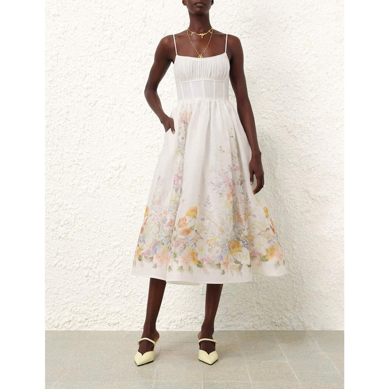 Diana Ruched Midi Dress