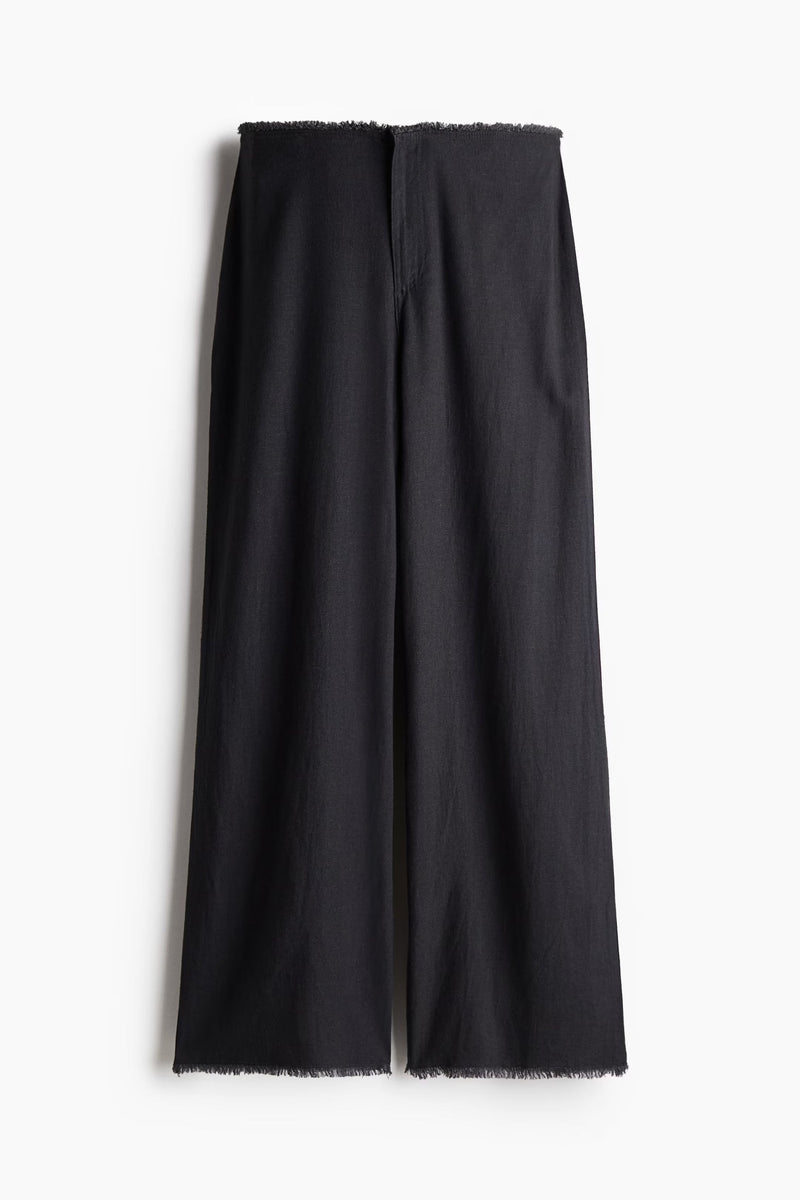 Willows Frayed Linen Trousers
