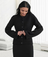 Buttoned Knit Cardigan
