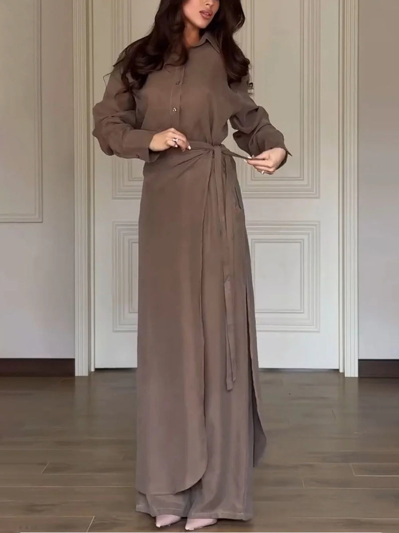 Gracie shirt + skirt pants set