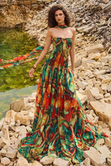 Valentina Print Maxi Dress