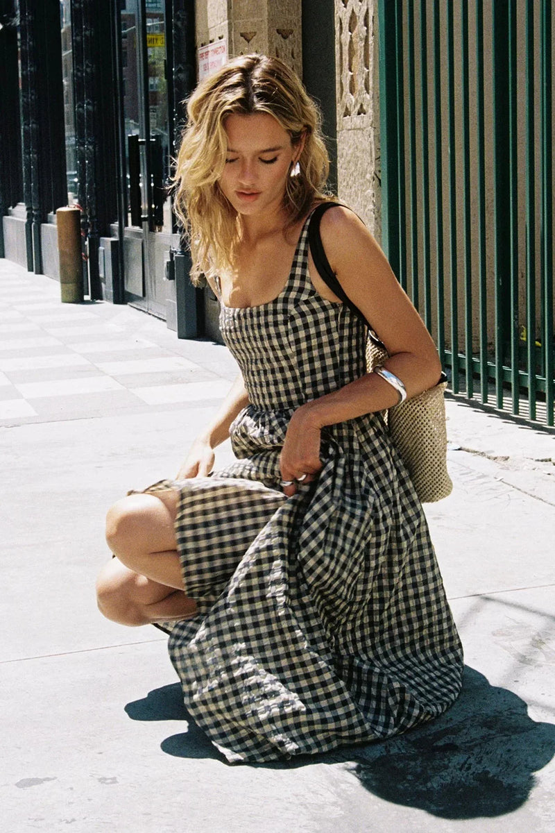 Cartmel Check Maxi Dress