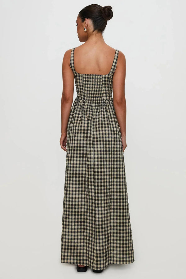 Cartmel Check Maxi Dress