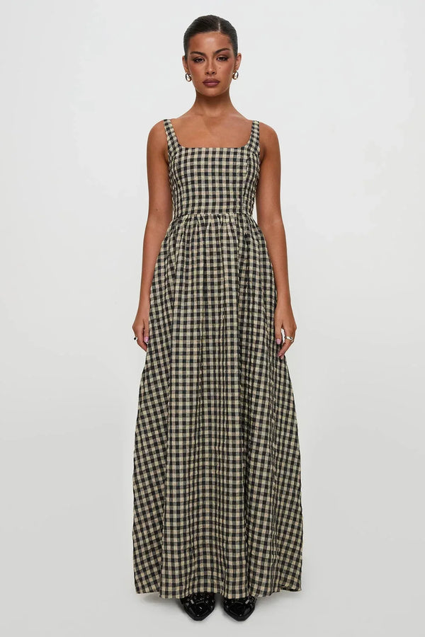 Cartmel Check Maxi Dress