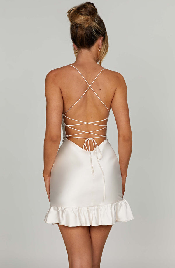 Backless Satin Dress