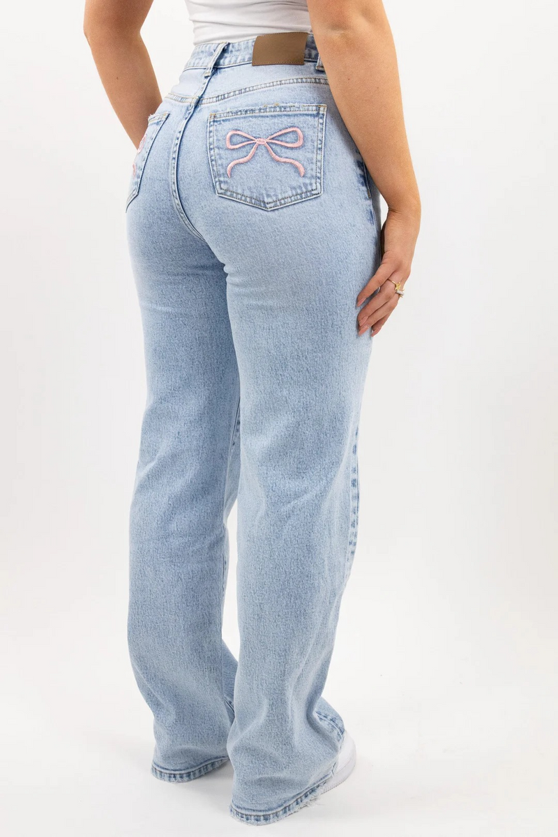 Willows Pink Bow Jeans