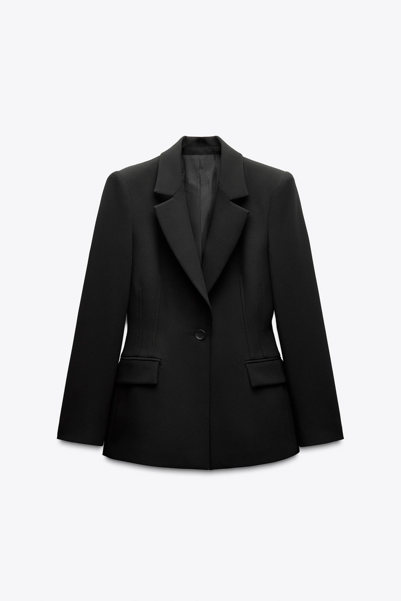 Noir Sculpted Blazer