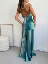 CHRISTAL Starfish Strapless Maxi Dress